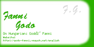 fanni godo business card